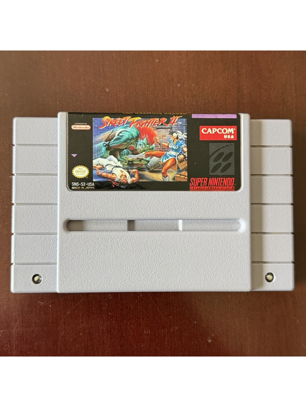 Street Fighter II SNES Tested Clean & Working Authentic SNES Cartridge Capcom